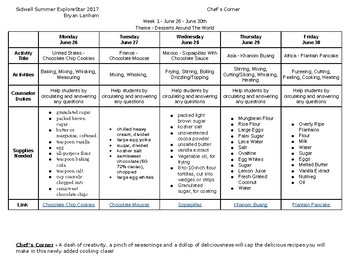 Preview of Chef's Corner Unit Planner