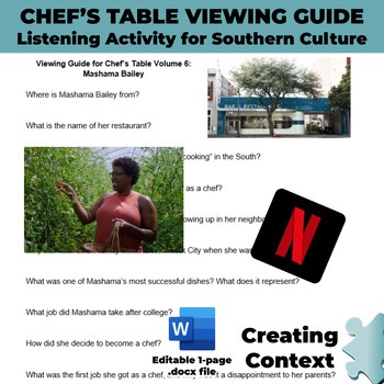 Preview of Chef's Table Viewing Guide: Mashama Bailey