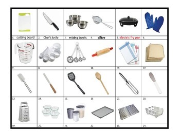 Chef's Equipment List (Two)