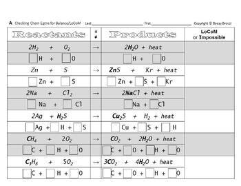 Preview of Chem Slides Bundle E: Balancing Chemical Equations Law Conservation Mass Matter