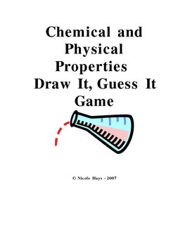 Preview of Chemical and Physical Properties Drawing Game