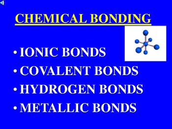 Preview of Chemical Bonding / An Interactive Presentation