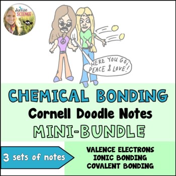 Preview of Ionic and Covalent Bonding Doodle Notes | Ions | Valence Electrons | Cornell