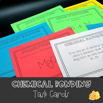 Preview of Chemical Bonding Task Cards
