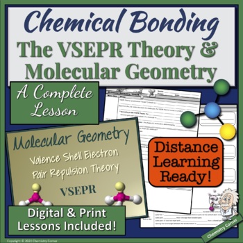 Preview of Chemical Bonding: The VSEPR Theory & Molecular Geometry |Distance Learning