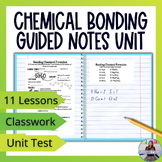 Chemical Bonding & Nomenclature Unit Guided Notes with Wor