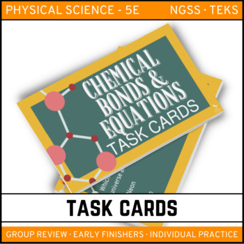 Preview of Chemical Bonds and Equations Task Cards
