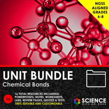 Preview of Chemical Bonds or Bonding Chemistry Unit on Ionic, Covalent, Naming Compounds