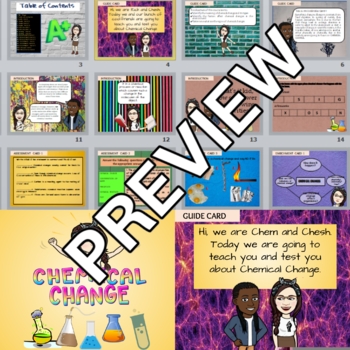 Preview of Chemical Change (Editable presentation)