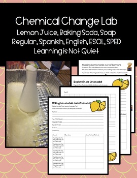 Preview of Chemical Changes Explosion Lab: Making Lethal Lemonade, (English, Spanish, SPED)