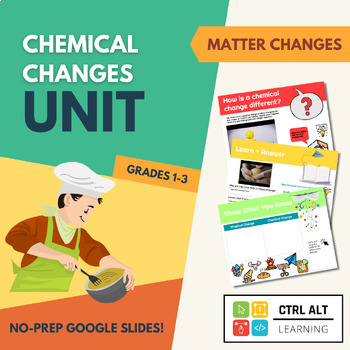 Preview of Chemical Changes in Matter HyperDoc - Grade 2 BC Science