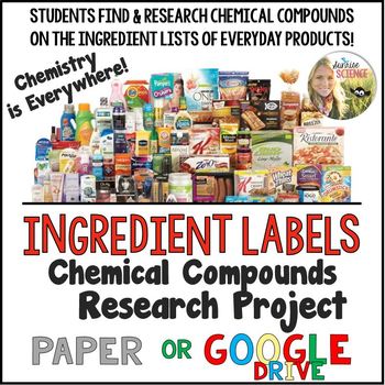 Preview of Chemical Compounds Research Project Distance Learning