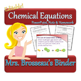 Chemical Equations Package - Balancing Chemical Equations,