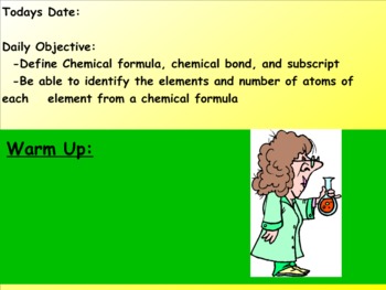 Preview of Chemical Formula Lesson