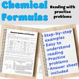 Chemical Formula Practice Problems with Reading