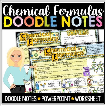 Preview of Chemical Formulas Doodle Notes