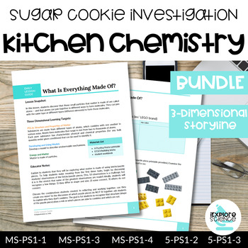 Preview of Kitchen Chemistry Storyline Bundle - Matter, Atoms & Molecules, & Thermal Energy