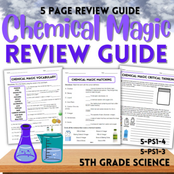 Preview of Chemical Magic 5th Grade Mystery Science REVIEW GUIDE