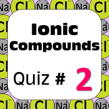 Preview of Chemical Nomenclature: Ionic Compounds Quiz #2