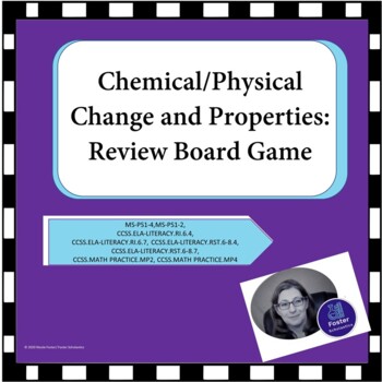 Preview of Chemical/ Physical Properties and Changes Review Board Game- digital