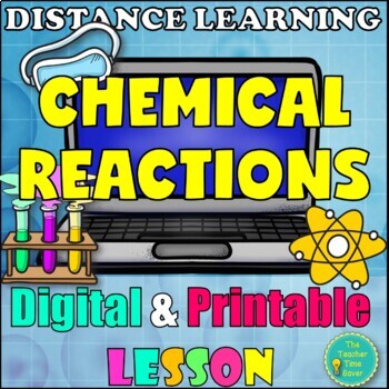 Preview of Chemical Reaction Notes Slides and Activity Digital Matter Lesson
