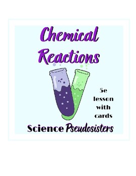 Preview of Chemical Reaction Types: 5E Lesson with Card Sorting