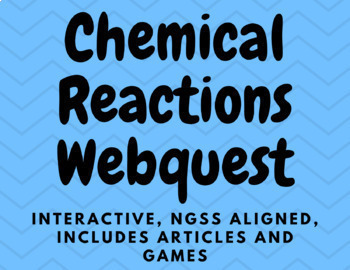 Preview of Chemical Reaction Webquest (chemical change)