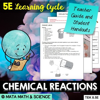 Preview of Chemical Reactions - 5E Learning Cycle