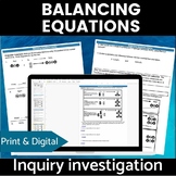 Chemical Reactions Balancing Equations Inquiry Investigation