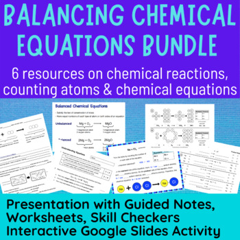 Preview of Chemical Reactions Bundle | Balancing Chemical Equations Activities