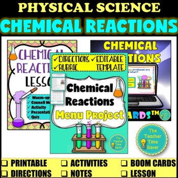 Preview of Chemical Reactions Bundle | Physical Science Interactive Notebook
