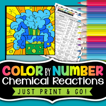 Preview of Chemical Reactions - Color by Number