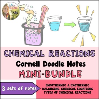 Preview of Chemical Reactions Doodle Notes | Balancing Equations | Endothermic Exothermic