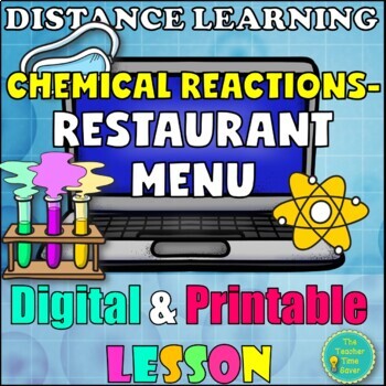 Preview of Chemical Reactions Digital Activity and Project | Matter Google Slides Printable