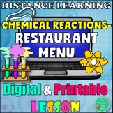 Chemical Reactions Digital Activity and Project | Matter G