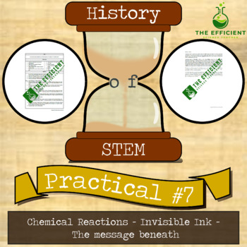 Preview of Chemical Reactions - History of STEM practicals - Invisible Ink Practical