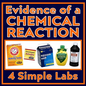 Preview of Evidence of Chemical Reactions Lab Activity 4 Easy and Fun Experiments