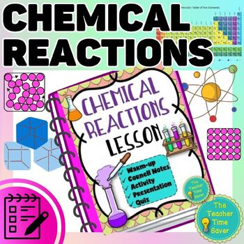 Preview of Chemical Reactions Notes Activity and Slides Matter Lesson