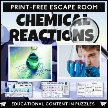 Preview of Chemical Reactions Quiz Escape Room