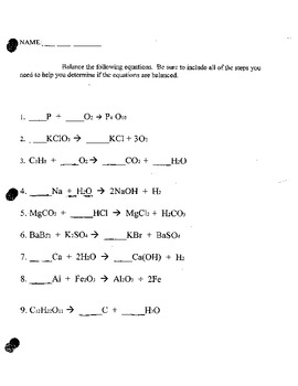 Chemical Reactions, Solubility, Acids and Bases Unit worksheets | TPT