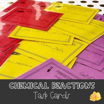 Preview of Chemical Reactions Task Cards