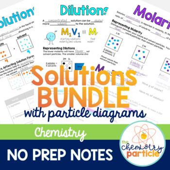 Preview of Chemical Solutions Note Bundle [GROWING]