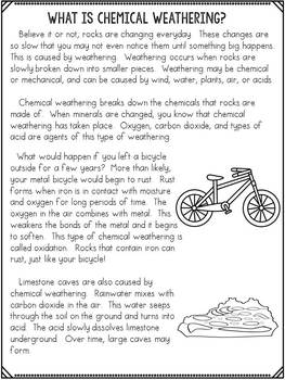 Chemical and Mechanical Weathering BUNDLE by JH Lesson Design | TpT