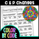 Chemical and Physical Change Halloween Color By Number | S