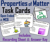 Chemical and Physical Properties of Matter Task Cards Activity