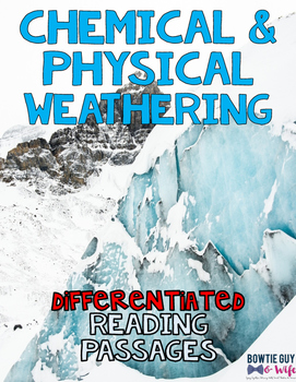 Preview of Chemical and Physical Weathering Differentiated Nonfiction Reading Passages