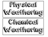 Chemical and Physical Weathering Sort