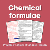 Chemical formulae Cover lesson