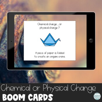 Preview of Chemical or Physical Change Boom Cards Digital Virtual