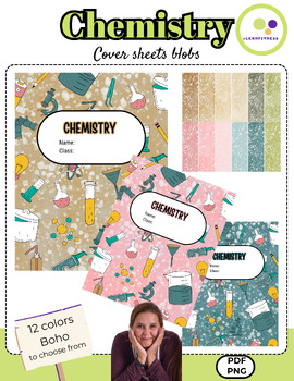 Preview of Chemistry | 12 cover sheets | blobs | chemistry binder